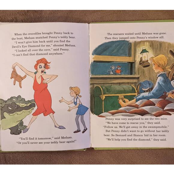 Vintage 1977 Walt Disney The Rescuers Childrens Book Wonderful World Of Reading - Picture 5 of 14